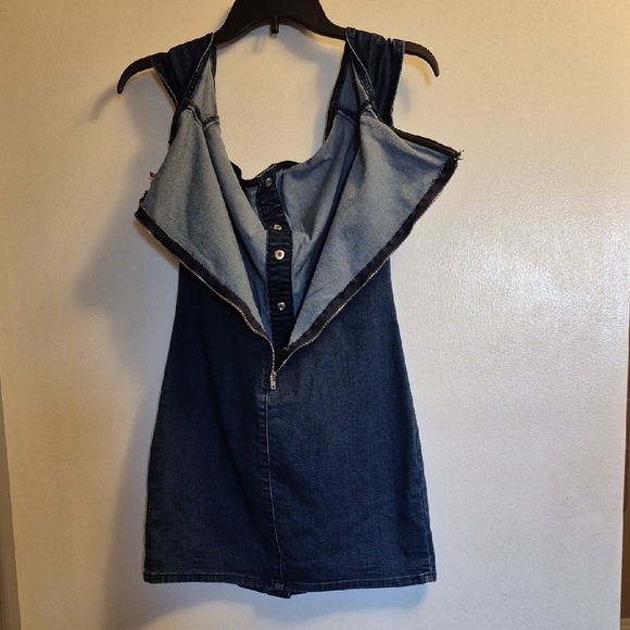 Guess Blue Denim Mini Dress - Picture 11 of 13